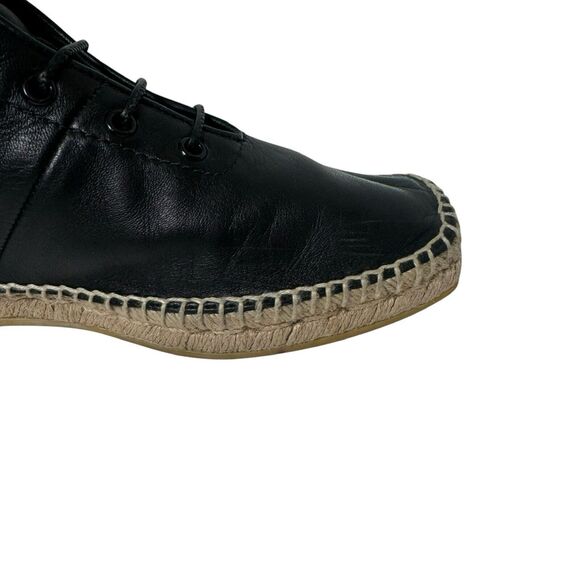 Frame Le Boston Leather High Top Espadrilles Booties Size 38.5 EU 7.5 US - Picture 8 of 16